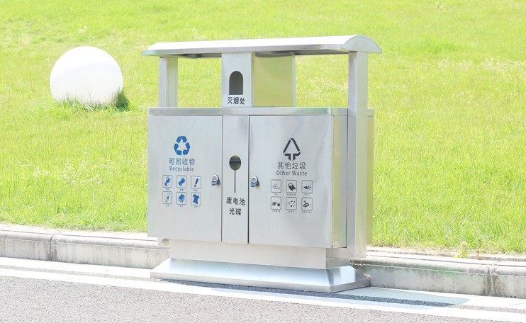 不銹鋼雙分類垃圾桶 不銹鋼雙分類垃圾桶